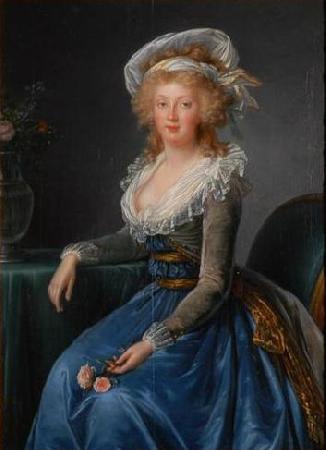 Elisabeth LouiseVigee Lebrun Portrait of Maria Teresa of Naples and Sicily Sweden oil painting art